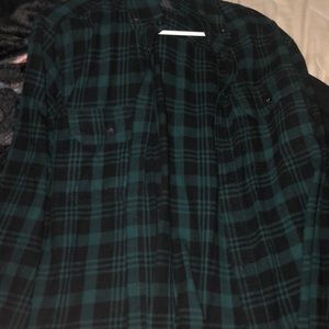 Teal flannel